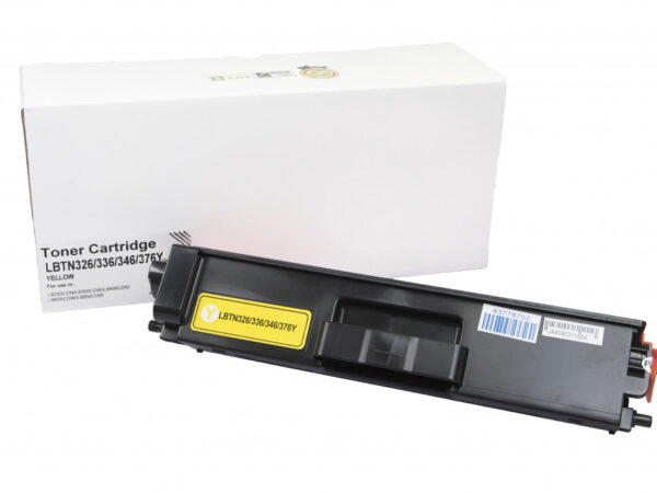 Kompatibilná tonerová náplň TN326Y, TN329Y, TN336Y, TN346Y, TN376Y, 3500 listov pre tlačiarne Brother (Orink white box) Žltá