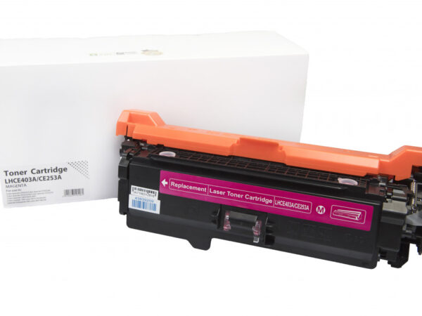 Kompatibilná tonerová náplň CE403A, 507A, CE253A, 504A, 2576B002, CRG723, 6000 listov pre tlačiarne HP (Orink white box) Purpurová