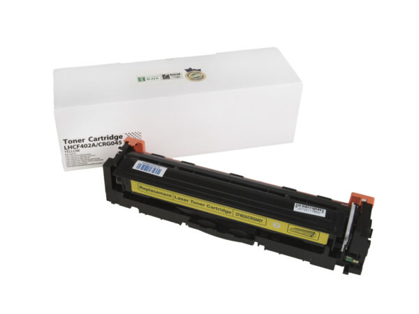 Kompatibilná tonerová náplň CF402A, 201A, 1239C002, CRG045Y, 1400 listov pre tlačiarne HP (Orink white box) Žltá