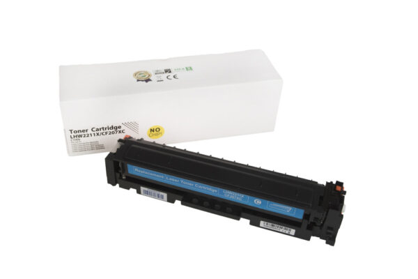 Kompatibilná tonerová náplň W2211X, 207X, WITHOUT CHIP, 2450 listov pre tlačiarne HP (Orink white box) Azurová
