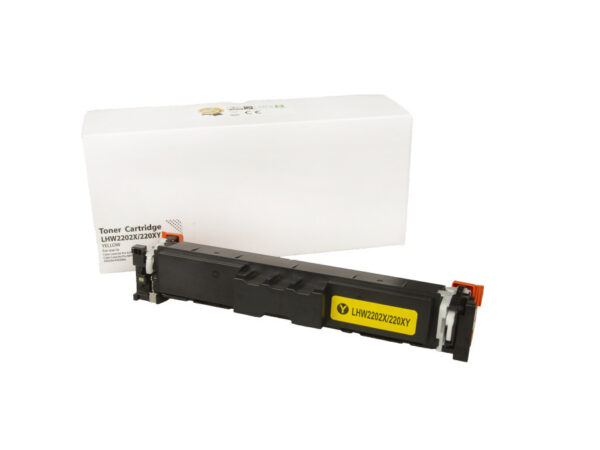 Kompatibilná tonerová náplň W2202X, 220X, WITHOUT CHIP, 5500 listov pre tlačiarne HP (Orink white box) Žltá