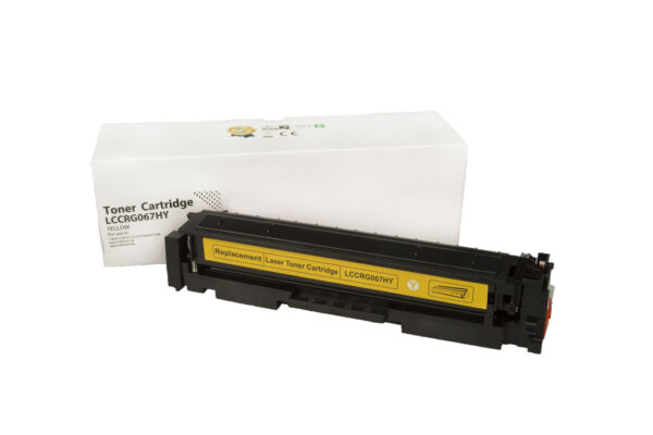 Kompatibilná tonerová náplň 5099C002, CRG067Y, WITHOUT CHIP, 1250 listov pre tlačiarne Canon (Orink White Box) Žltá