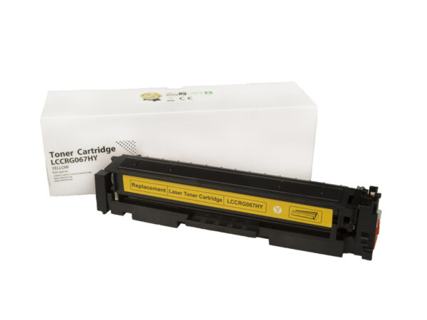 Kompatibilná tonerová náplň 5103C002, CRG067HY, WITHOUT CHIP, 2350 listov pre tlačiarne Canon (Orink White Box) Žltá