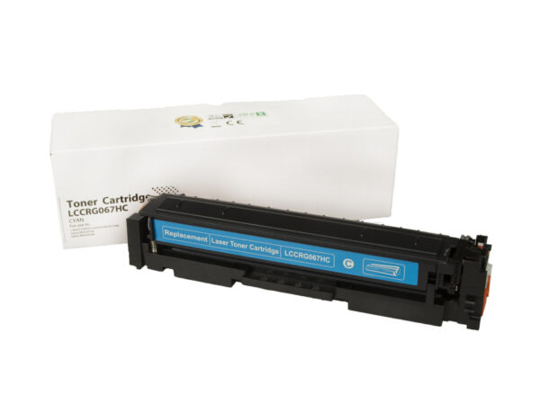 Kompatibilná tonerová náplň 5105C002, CRG067HC, 2350 listov pre tlačiarne Canon (Orink White Box) Azurová