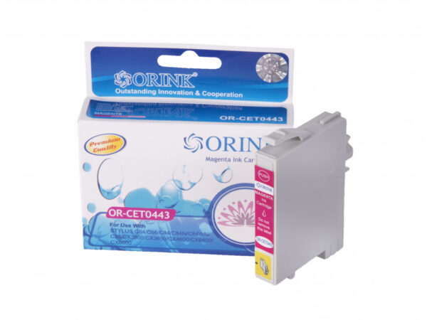 Kompatibilná atramentová náplň C13T04434010, T0443, 18,2ml listov pre tlačiarne Epson (Orink box) Purpurová